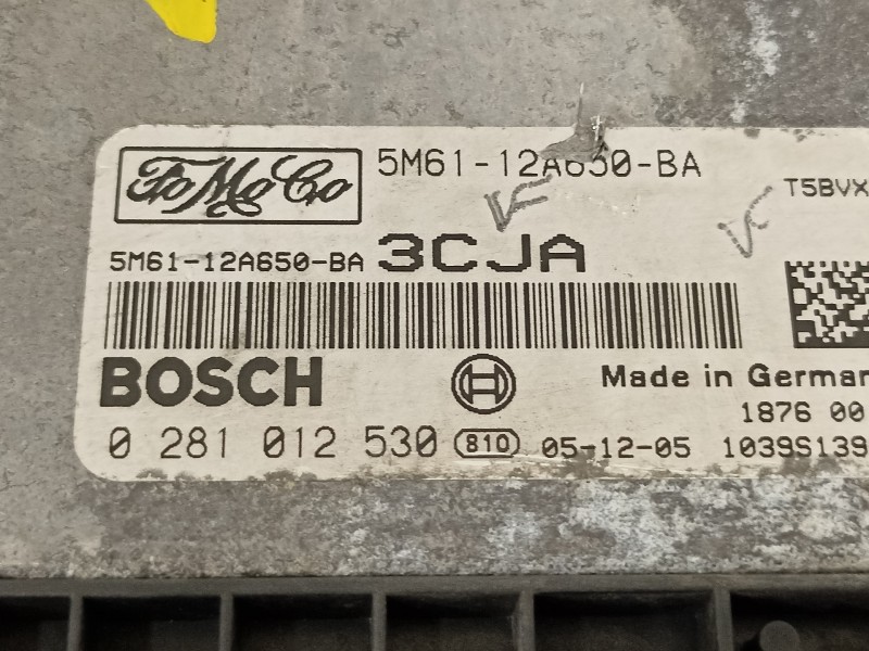 Recambio de centralita motor uce para mazda 3 berlina (bk) 1.6 crdt active referencia OEM IAM 5M6112A650BA 0281012530 