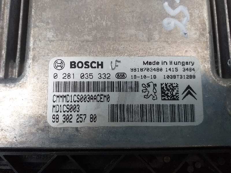 Recambio de centralita motor uce para peugeot 208 allure referencia OEM IAM 9830225780 0281035332 9818703480