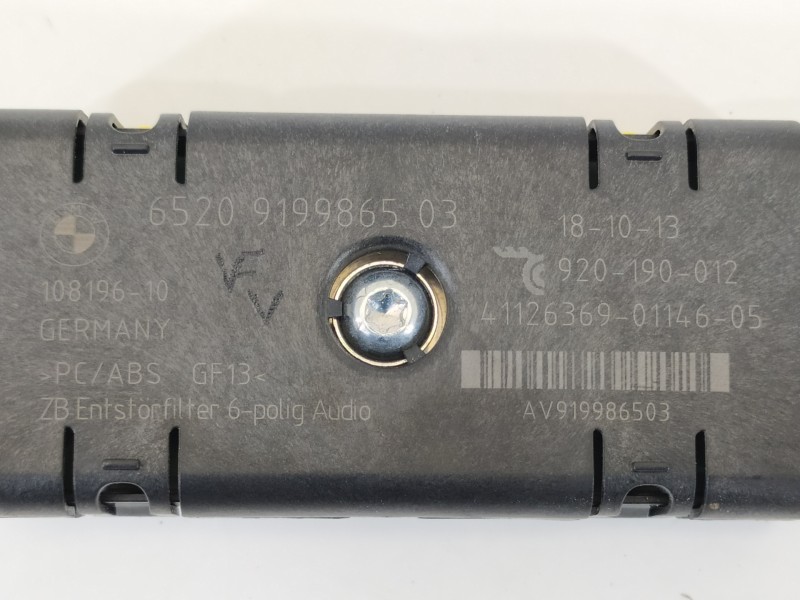Recambio de modulo electronico para bmw serie 5 touring (f11) 520d xdrive referencia OEM IAM 65209199865 9199865 919986503