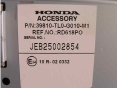Recambio de sistema navegacion gps para honda accord berlina (cu) elegance referencia OEM IAM 39810TL0G010M1 RD618PO JEB25002854 2
