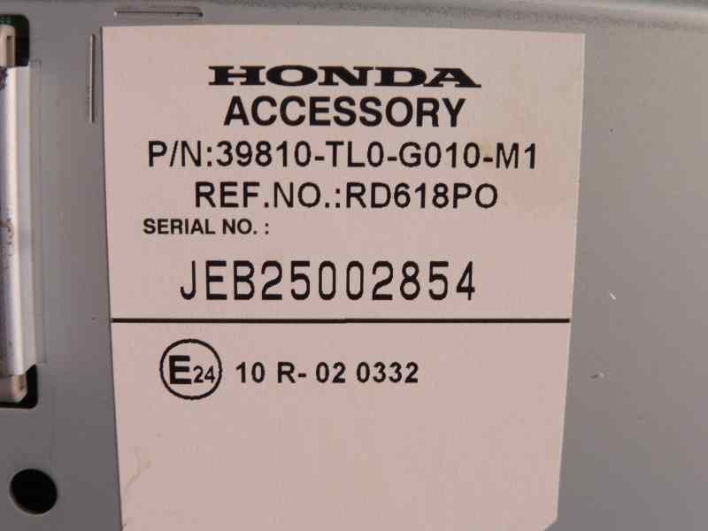 Recambio de sistema navegacion gps para honda accord berlina (cu) elegance referencia OEM IAM 39810TL0G010M1 RD618PO JEB25002854