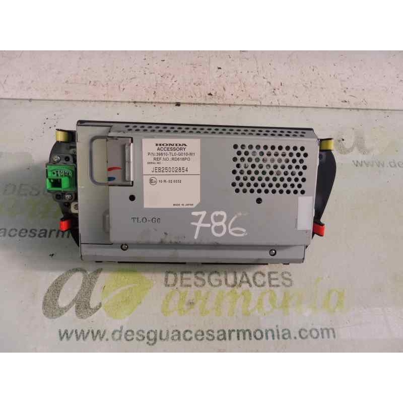 Recambio de sistema navegacion gps para honda accord berlina (cu) elegance referencia OEM IAM 39810TL0G010M1 RD618PO JEB25002854
