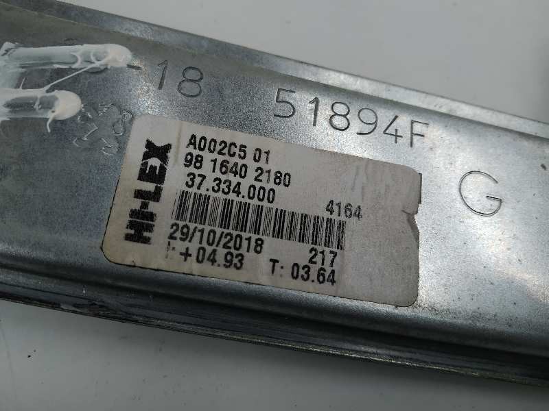 Recambio de elevalunas delantero izquierdo para peugeot 208 allure referencia OEM IAM 9816401780 9816402180 