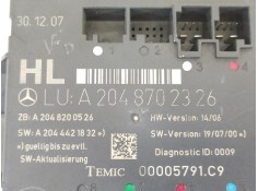 Recambio de modulo confort para mercedes-benz clase c (w204) berlina c 220 cdi (204.008) referencia OEM IAM A2048702326 A2048200 2