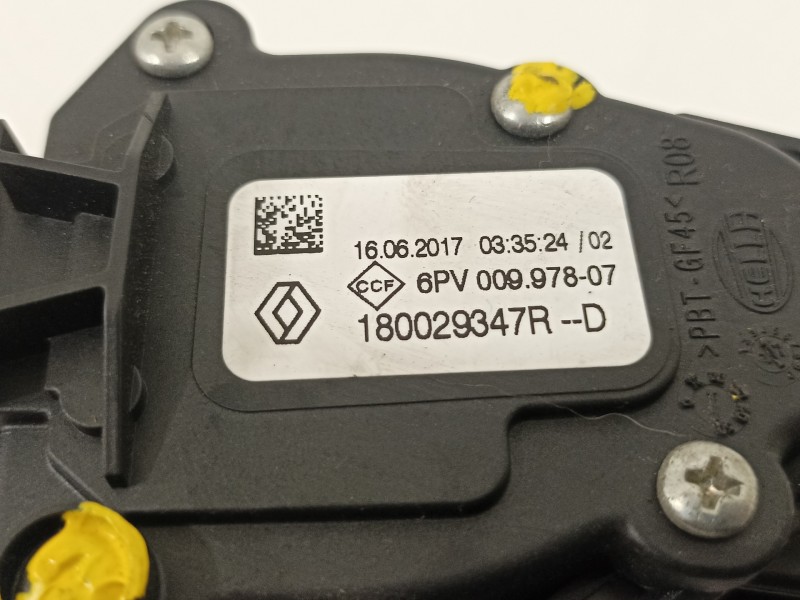 Recambio de potenciometro pedal para renault clio iv business referencia OEM IAM 180029347R  