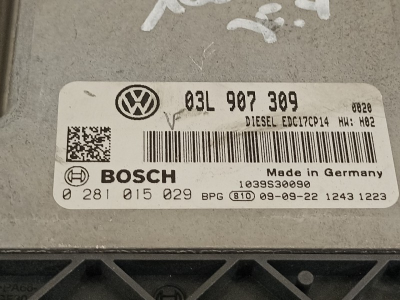 Recambio de centralita motor uce para volkswagen passat berlina (3c2) advance referencia OEM IAM 03L907309 0281015029 