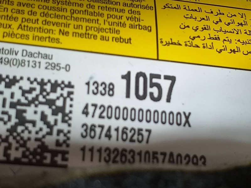 Recambio de kit airbag para opel astra j lim. excellence referencia OEM IAM 13299780 13589413MB 13381057