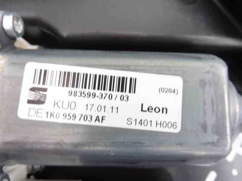 Recambio de elevalunas trasero izquierdo para seat leon (1p1) style copa referencia OEM IAM 1K0959703AF 1P0839401C 