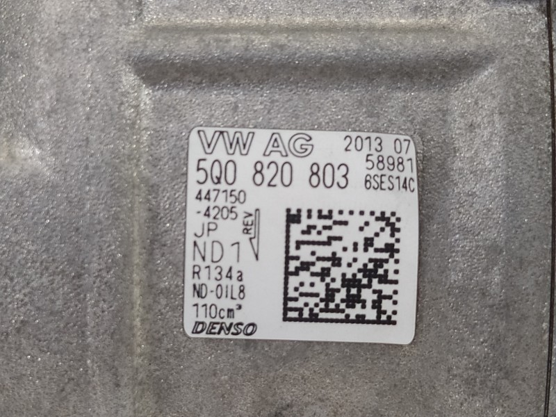 Recambio de compresor aire acondicionado para volkswagen golf vii lim. advance bluemotion referencia OEM IAM 5Q0820803  