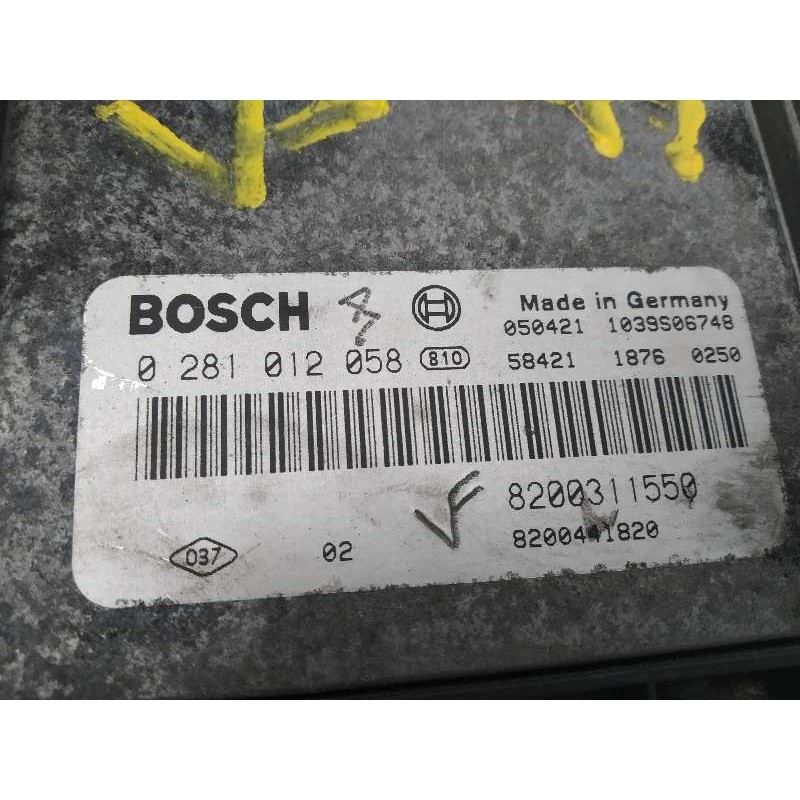 Recambio de centralita motor uce para renault laguna ii grandtour (kg0) dynamique luxe referencia OEM IAM 8200311550 0281012058 