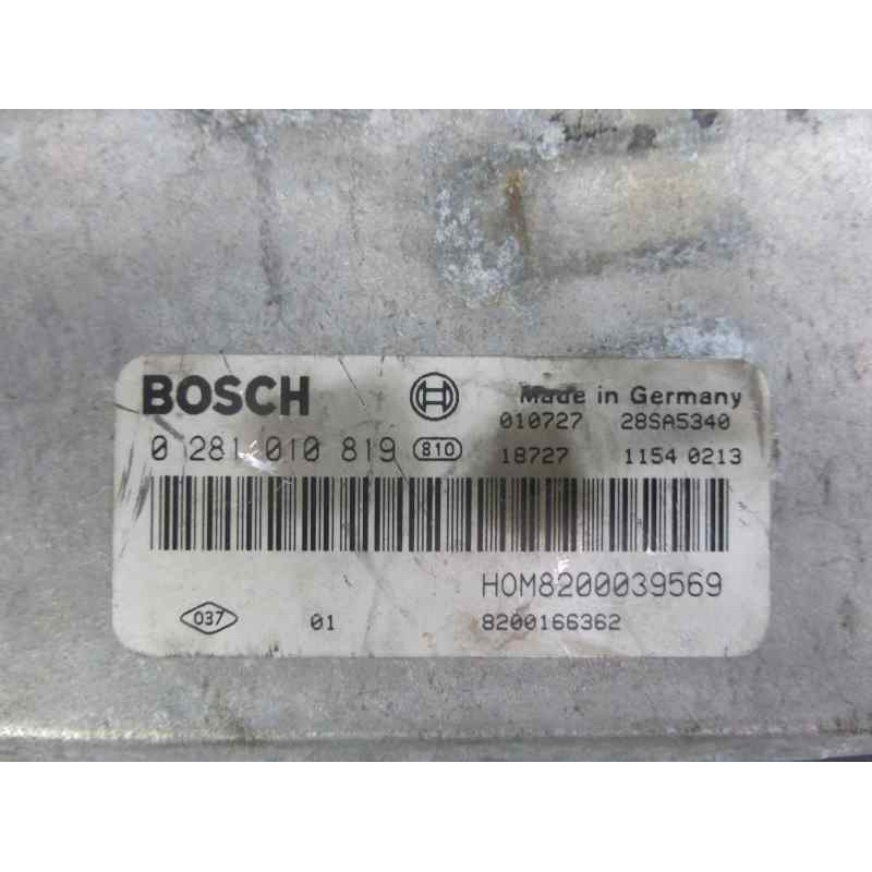 Recambio de centralita motor uce para renault scenic ii 1.9 dci diesel referencia OEM IAM 8200039569 0281010819  Recambio de centralita motor uce para renault scenic ii 1.9 dci diesel referencia OEM IAM 8200039569 0281010819
