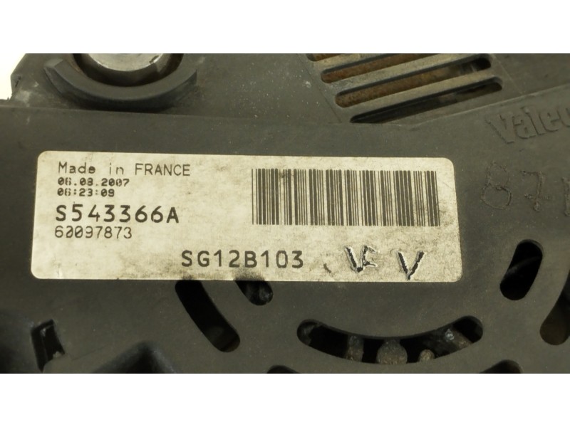 Recambio de alternador para nissan kubistar (x76) premium (l1) referencia OEM IAM SG12B103 S543366A 