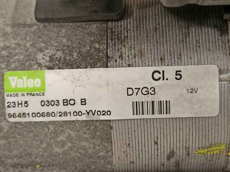 Recambio de motor arranque para peugeot 206 cc cc referencia OEM IAM 9645100680  