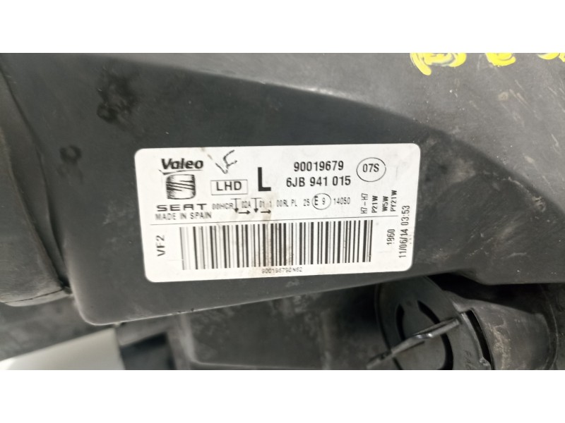Recambio de faro izquierdo para seat toledo (kg3) reference referencia OEM IAM 6JB941015  
