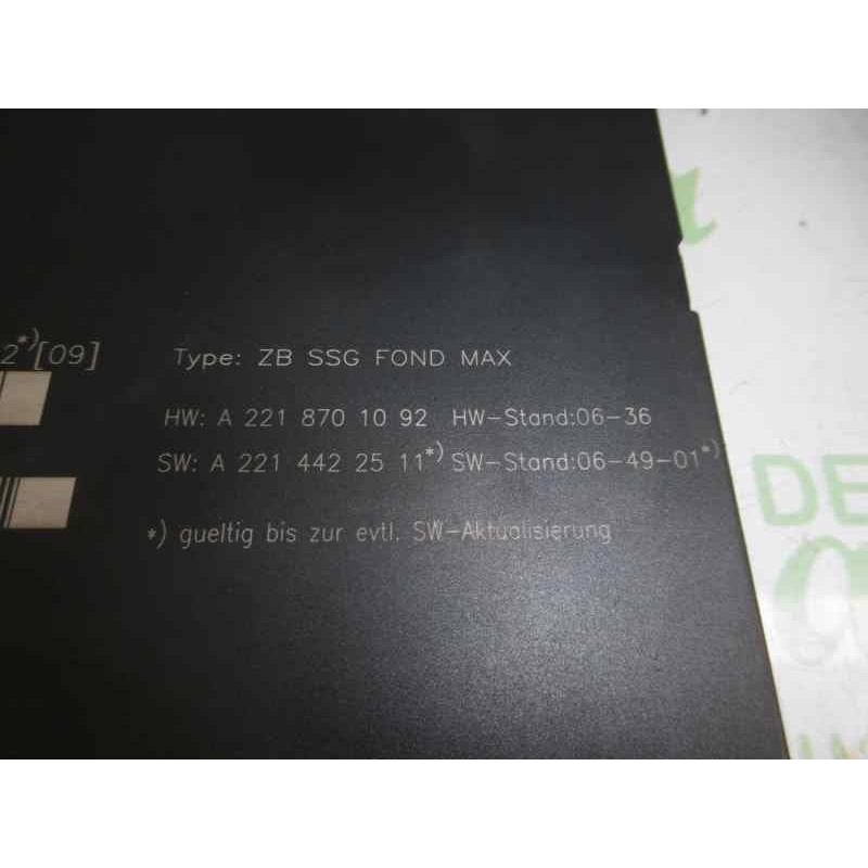 Recambio de modulo electronico para mercedes-benz clase s (w221) berlina 500 l (221.171) referencia OEM IAM A2218700992 A2214422