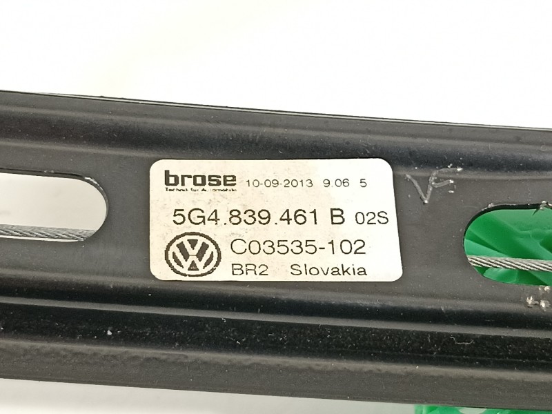 Recambio de elevalunas trasero izquierdo para volkswagen golf vii lim. advance bluemotion referencia OEM IAM 5G4839461B  