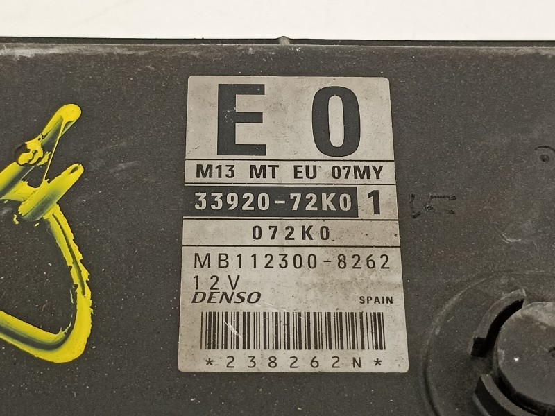 Recambio de centralita motor uce para suzuki swift berlina (mz) gl (3-ptas.) referencia OEM IAM 3392072K01  