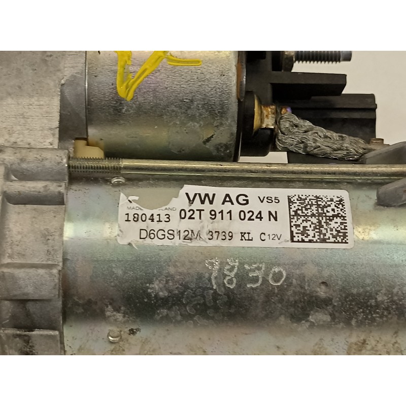 Recambio de motor arranque para seat ibiza sc (6j1) style i-tech 30 aniversario referencia OEM IAM 02T911024N  