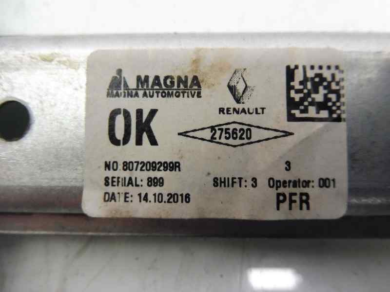 Recambio de elevalunas delantero derecho para dacia sandero stepway referencia OEM IAM 807209299R  