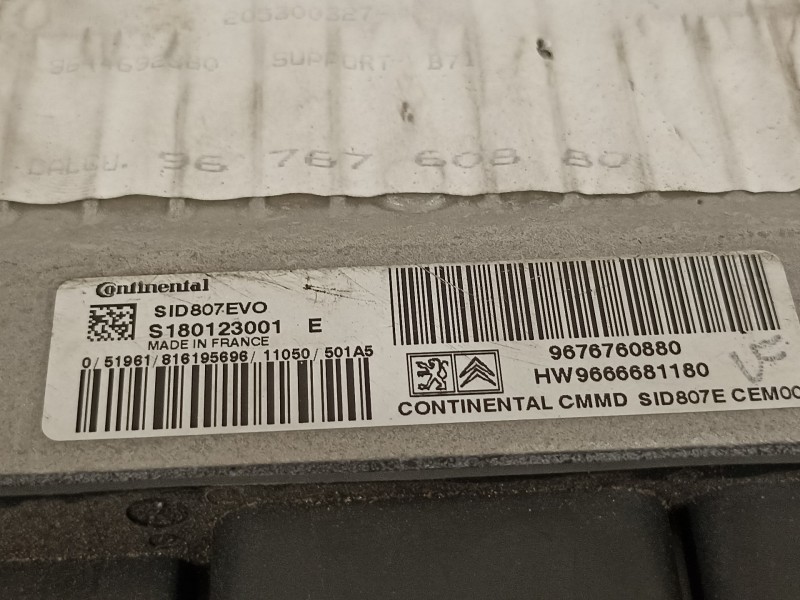 Recambio de centralita motor uce para citroën c4 lim. business referencia OEM IAM 9676760880  