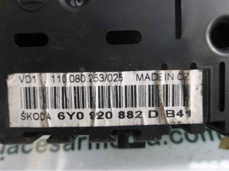 Recambio de cuadro instrumentos para skoda fabia (6y2/6y3) classic referencia OEM IAM 6Y0920882D  