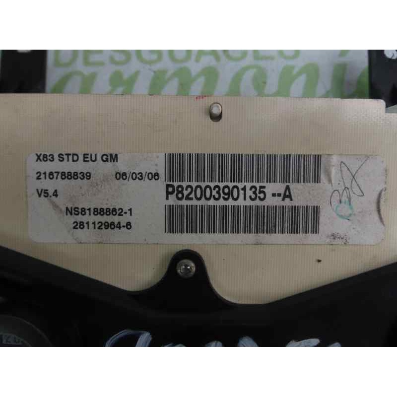 Recambio de cuadro instrumentos para opel vivaro furgón 2.9t corto referencia OEM IAM 8200390135A 21678839 