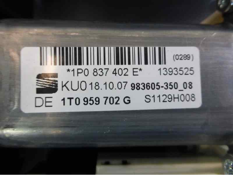 Recambio de elevalunas delantero derecho para seat leon (1p1) fr 1 referencia OEM IAM 1P0837402E 1T0959702G 1K0959792M