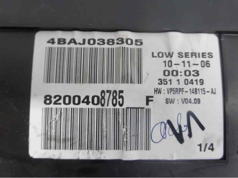 Recambio de cuadro instrumentos para renault megane ii berlina 3p confort dynamique referencia OEM IAM 8200408785F 8200408785 