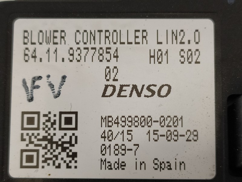 Recambio de resistencia calefaccion para bmw serie x1 (f48) sdrive18d xline referencia OEM IAM 64119377854 MB4998000201 