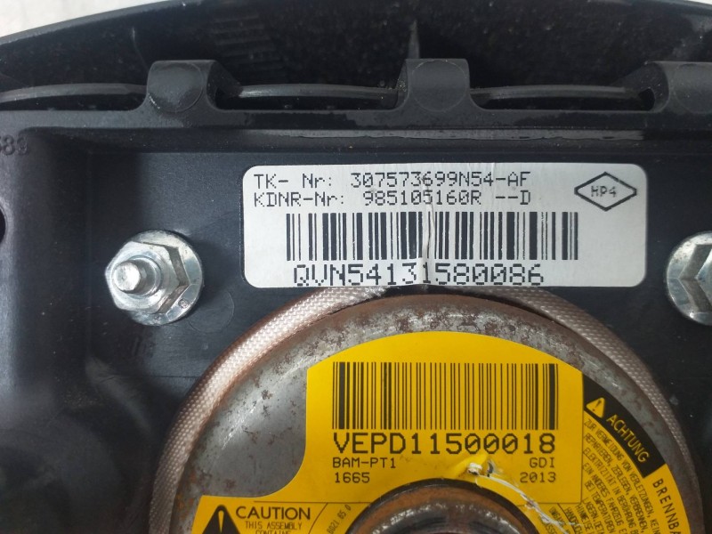 Recambio de kit airbag para dacia lodgy 1.5 dci diesel fap cat referencia OEM IAM 985103219R 985105160R 985255139R