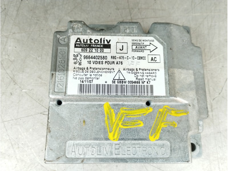 Recambio de kit airbag para peugeot 207 cc sport referencia OEM IAM 9650086677 9664402580 96500674