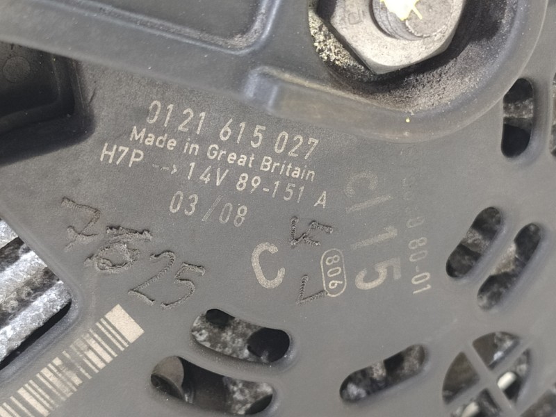 Recambio de alternador para mini mini (r56) one referencia OEM IAM 757565080 0121615027 