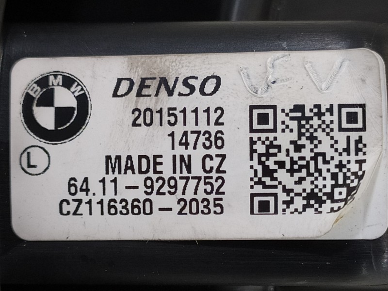 Recambio de ventilador calefaccion para bmw serie x1 (f48) sdrive18d xline referencia OEM IAM 64119297752  