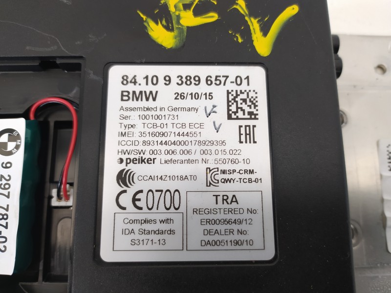 Recambio de modulo electronico para bmw serie x1 (f48) sdrive18d xline referencia OEM IAM 84109389657  