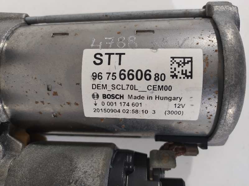 Recambio de motor arranque para peugeot 208 active referencia OEM IAM 9675660680 0001174601 