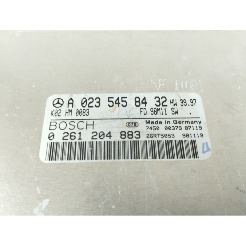 Recambio de centralita motor uce para mercedes-benz clase slk (w170) roadster 200 (170.435) referencia OEM IAM A0235458432 02612