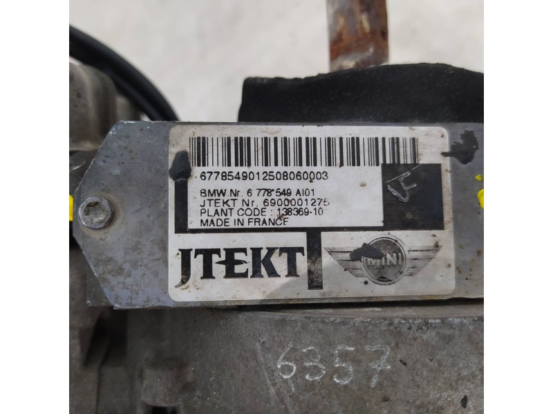 Recambio de cremallera direccion para bmw mini (r56) cooper referencia OEM IAM 6778549 6900001275 Q003T62675