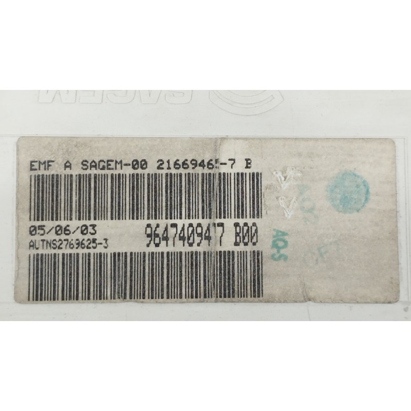 Recambio de pantalla multifuncion para citroën c3 pluriel 1.6 16v sensodrive referencia OEM IAM 9647409477  