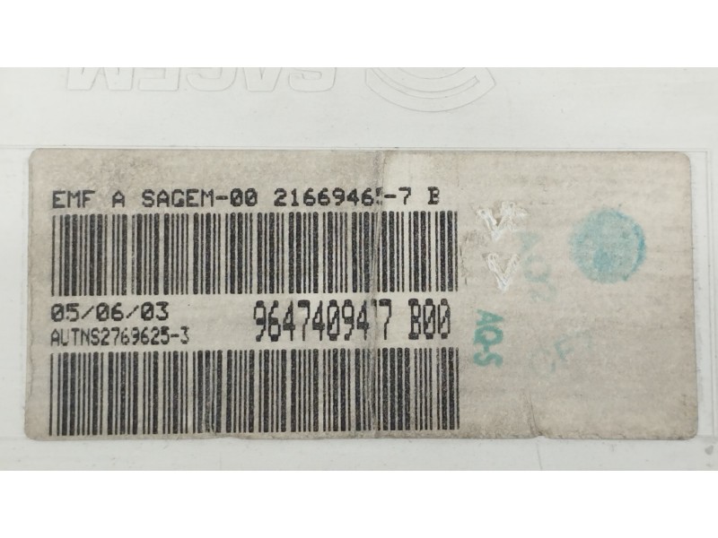 Recambio de pantalla multifuncion para citroën c3 pluriel 1.6 16v sensodrive referencia OEM IAM 9647409477  