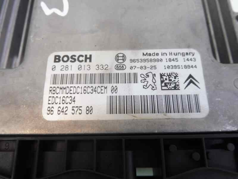 Recambio de centralita motor uce para citroën c5 berlina collection referencia OEM IAM 9664257580 0281013332 9653958480