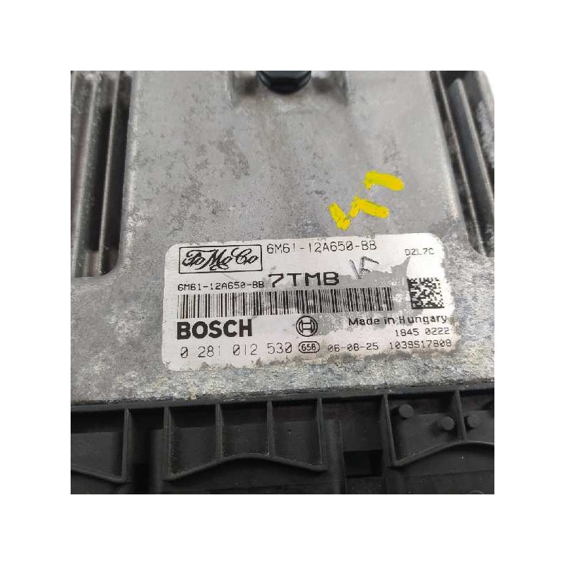 Recambio de centralita motor uce para mazda 3 berlina (bk) 1.6 crdt active referencia OEM IAM 6M6112A650BB 0281012530 