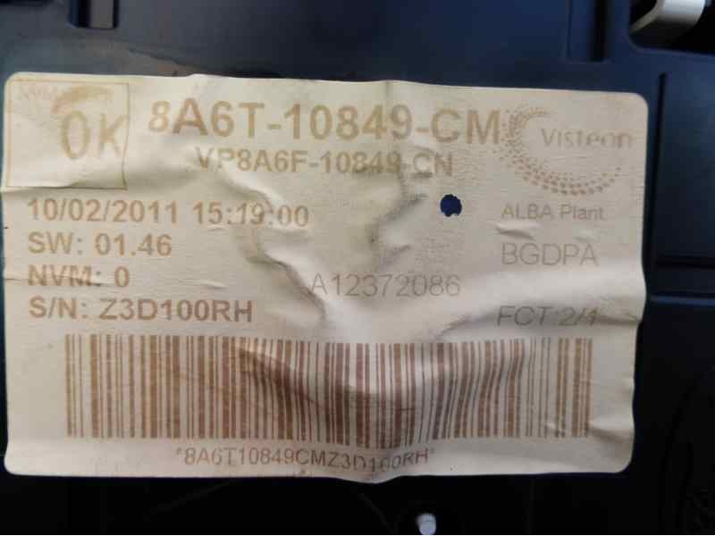 Recambio de cuadro instrumentos para ford fiesta (cb1) sport referencia OEM IAM 8A6T10849CM VP8A6F10849CN 