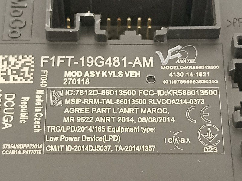 Recambio de modulo electronico para ford focus turn. st-line b&r referencia OEM IAM F1FT19G481AM  