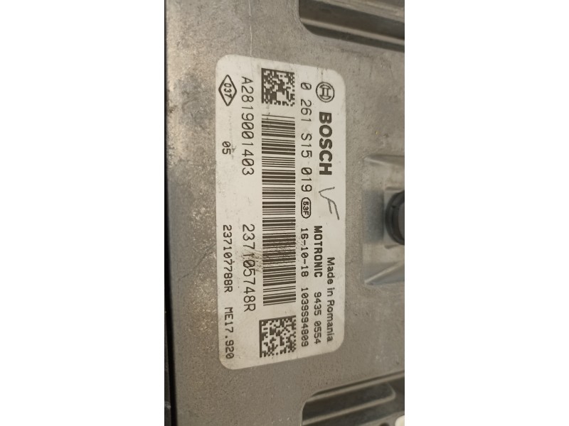 Recambio de centralita motor uce para renault twingo iii intens referencia OEM IAM 237105748R  