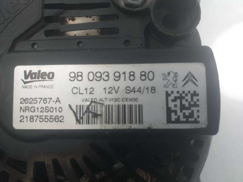 Recambio de alternador para citroën c3 elle referencia OEM IAM 9809391880 2625767A NRG12S010