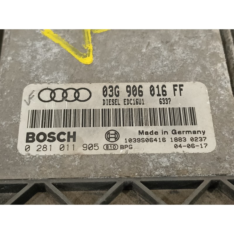 Recambio de centralita motor uce para audi a3 (8p) 2.0 tdi ambiente referencia OEM IAM 03G906016FF 0281011905 