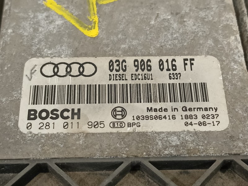 Recambio de centralita motor uce para audi a3 (8p) 2.0 tdi ambiente referencia OEM IAM 03G906016FF 0281011905 