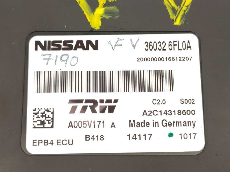 Recambio de modulo electronico para nissan x-trail (t32) connect referencia OEM IAM 360326FL0A A2C14318600 