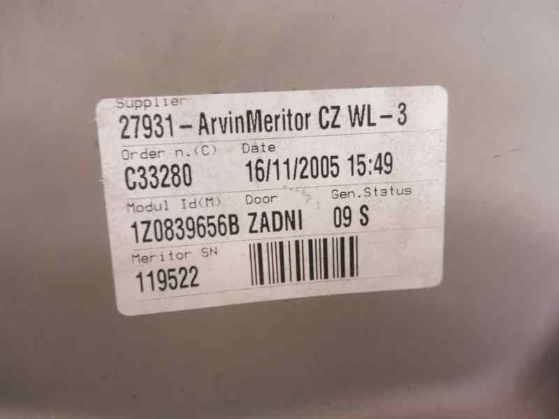 Recambio de elevalunas trasero derecho para skoda octavia berlina (1z3) trend referencia OEM IAM 1Z0839656B 1K0959704E 