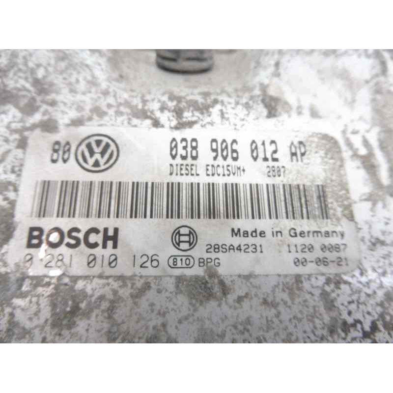 Recambio de centralita motor uce para volkswagen golf iv berlina (1j1) 25 aniversario referencia OEM IAM 038906012AP 0281010126 
